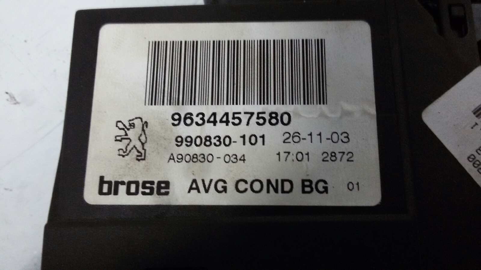 ELEVALUNAS DELANTERO IZQUIERDO PEUGEOT 307 NFUTU5JP4