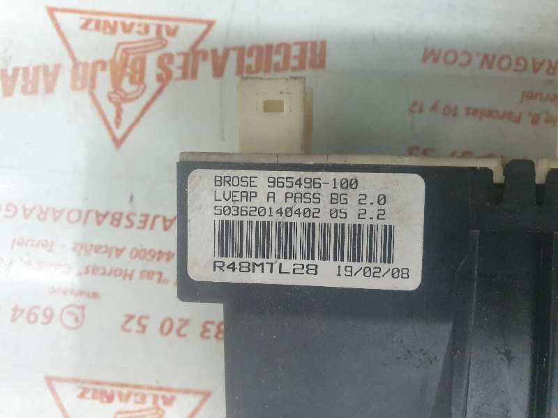 ELEVALUNAS DELANTERO DERECHO CITROEN C4 BERLINA 9HY