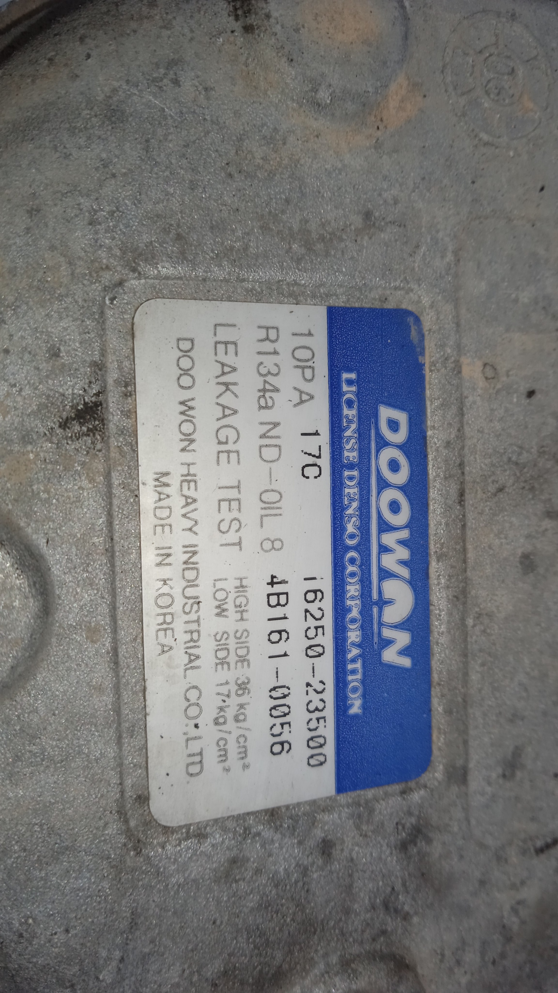 COMPRESOR AIRE ACONDICIONADO KIA SORENTO D4CB