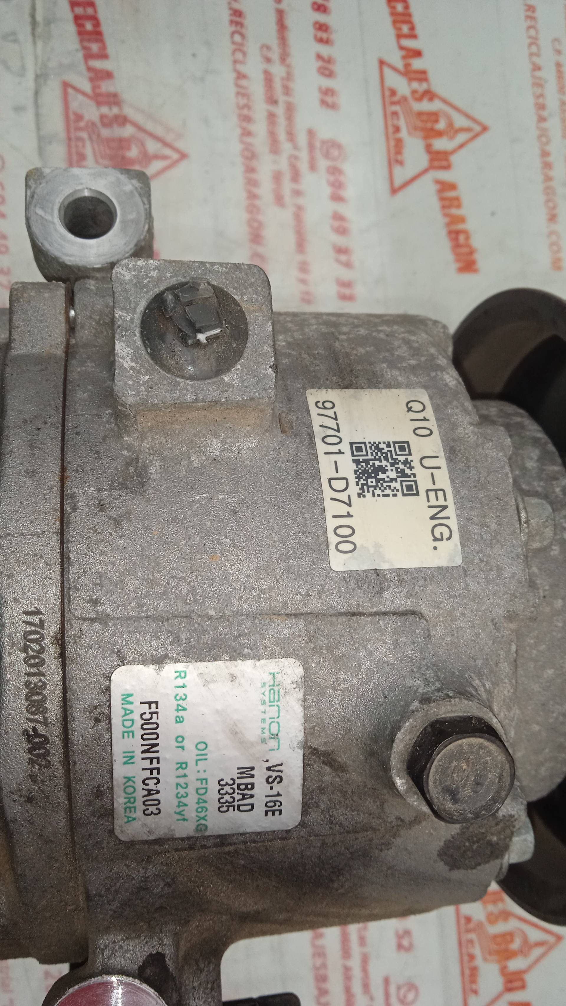 COMPRESOR AIRE ACONDICIONADO HYUNDAI TUCSON F5D61/D72ZZ1