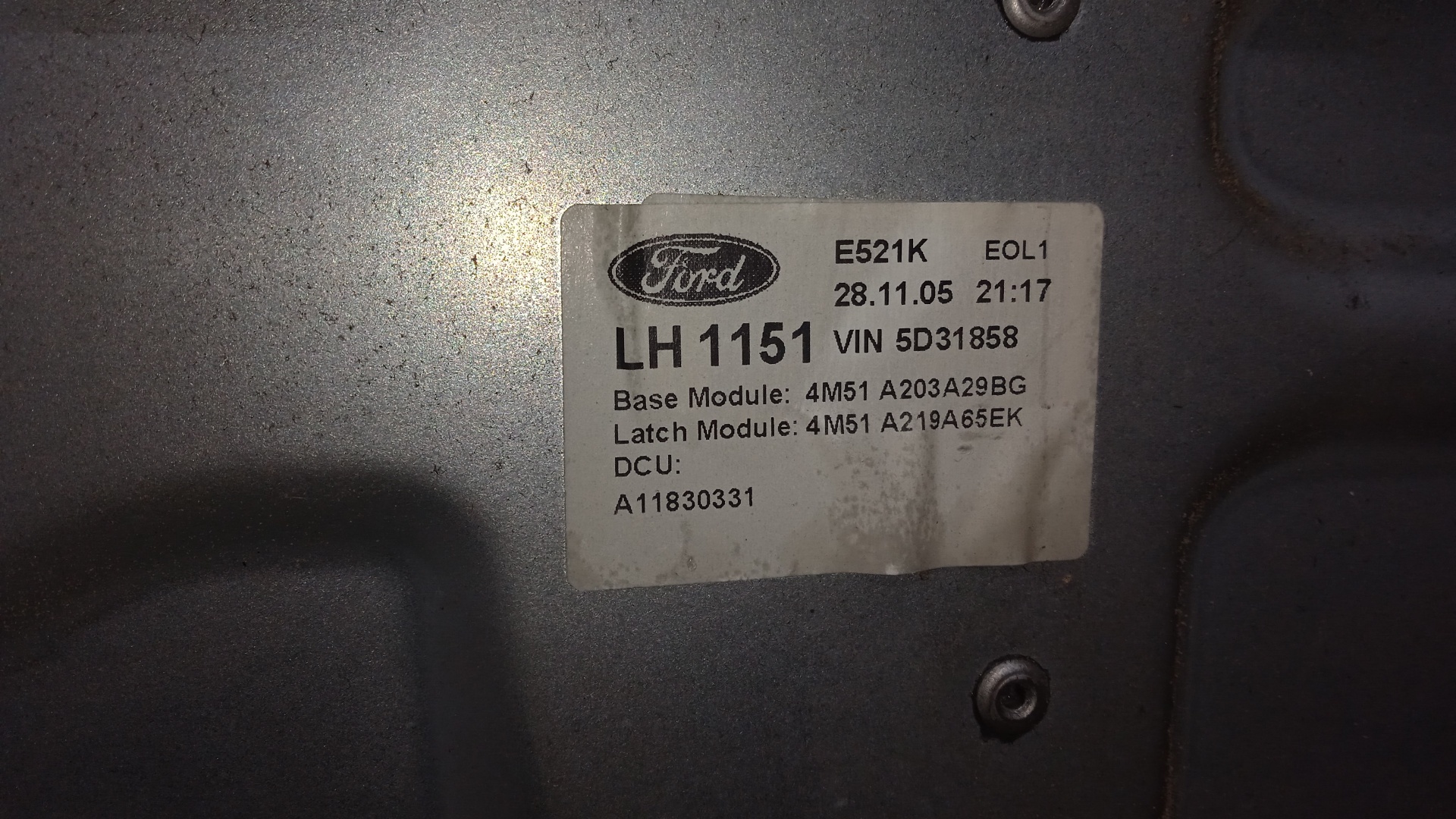 ELEVALUNAS DELANTERO IZQUIERDO FORD FOCUS KKDA