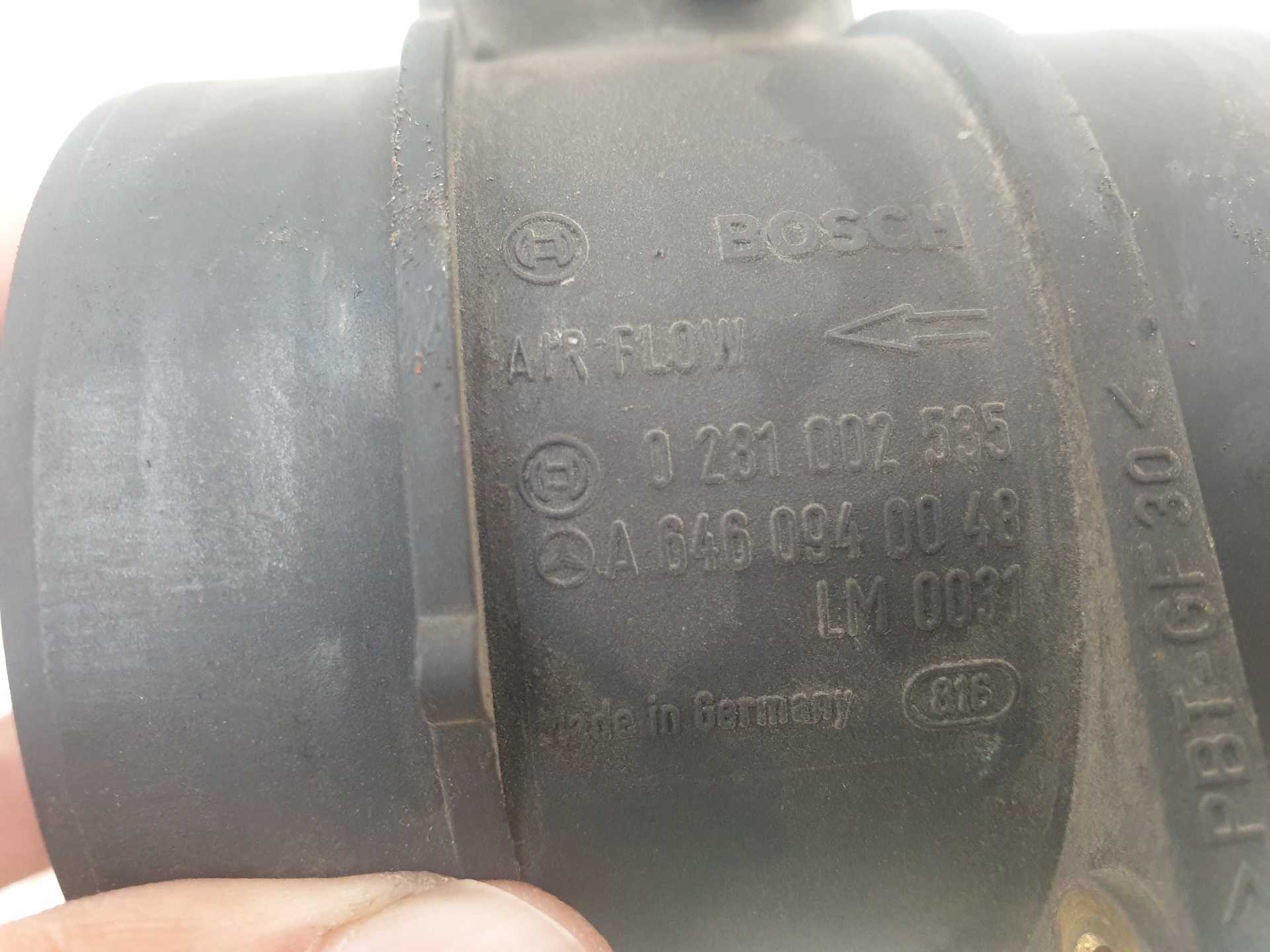 CAUDALIMETRO MERCEDES-BENZ CLASE E 647961