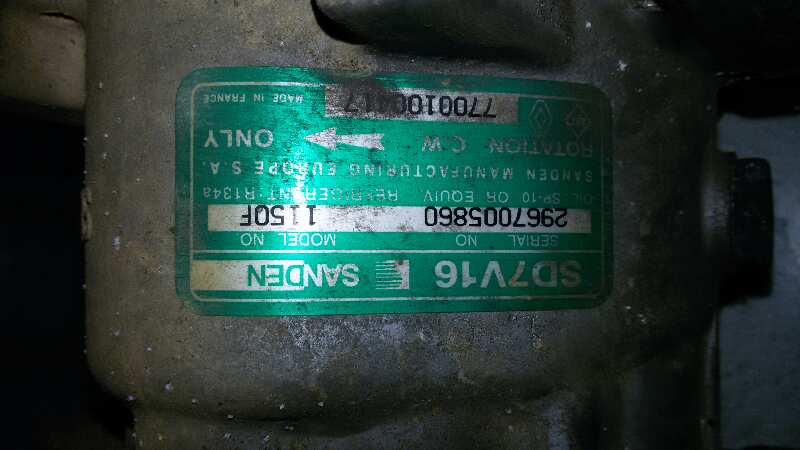 COMPRESOR AIRE ACONDICIONADO RENAULT KANGOO F8Q