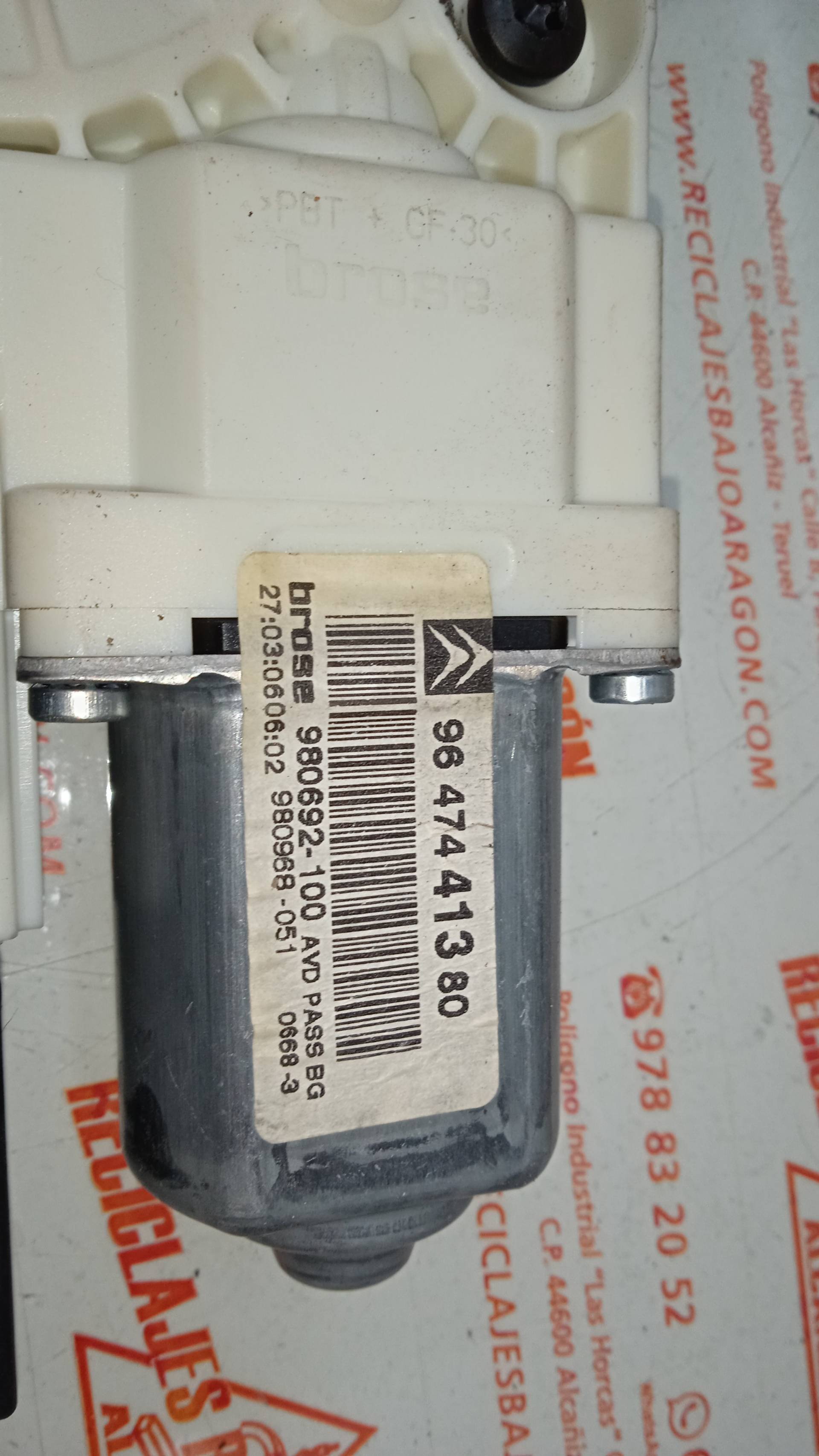 ELEVALUNAS DELANTERO DERECHO CITROEN C4 BERLINA NFU