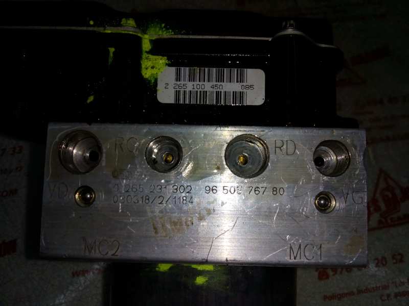 ABS PEUGEOT 307 (S1) RHY