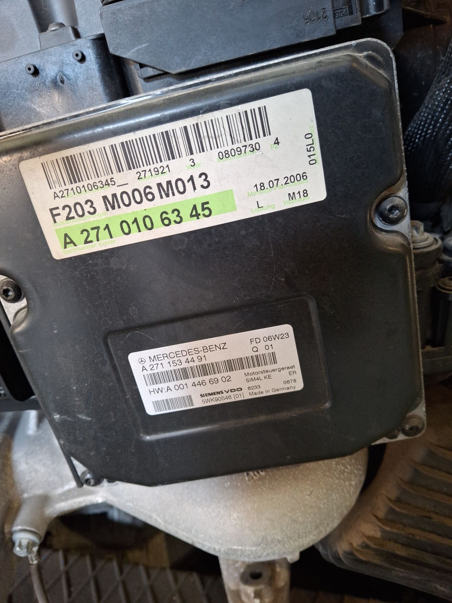 MOTOR COMPLETO MERCEDES-BENZ CLASE C 