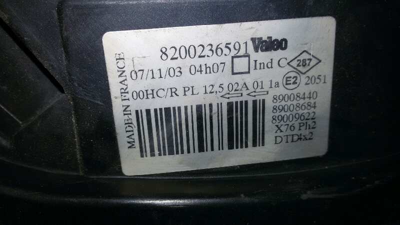 FARO DERECHO NISSAN KUBISTAR K9K A7