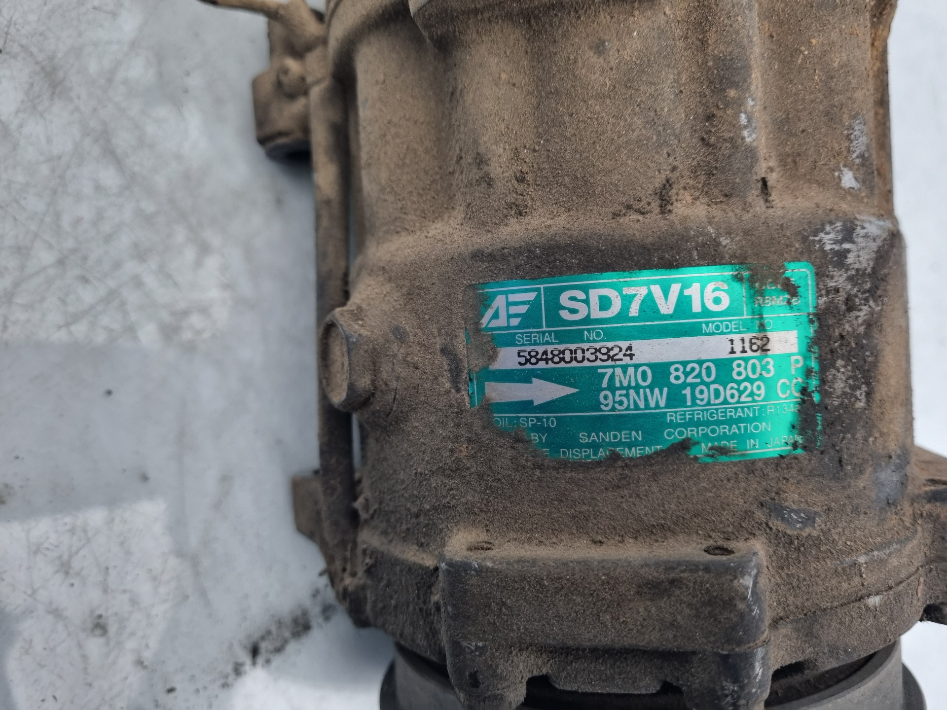 COMPRESOR AIRE ACONDICIONADO VOLKSWAGEN SHARAN AFN