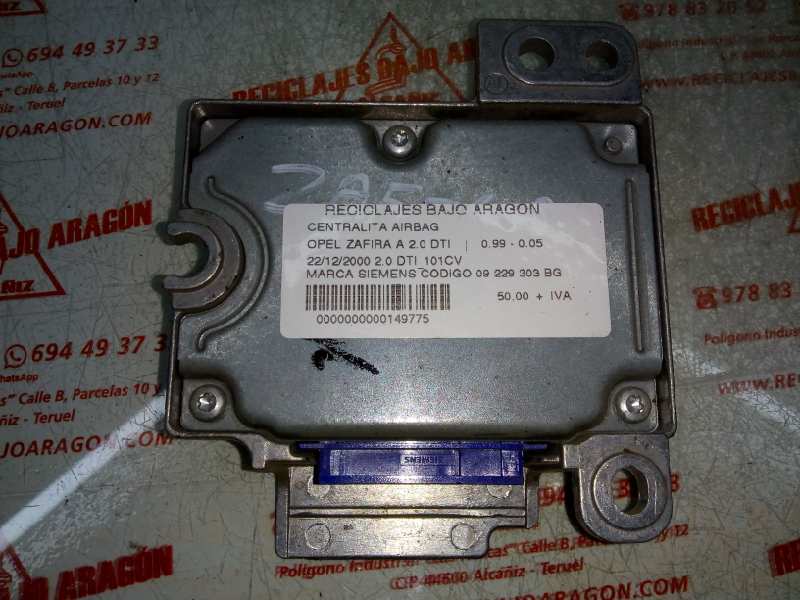 CENTRALITA AIRBAG OPEL ZAFIRA Y 20 DTH