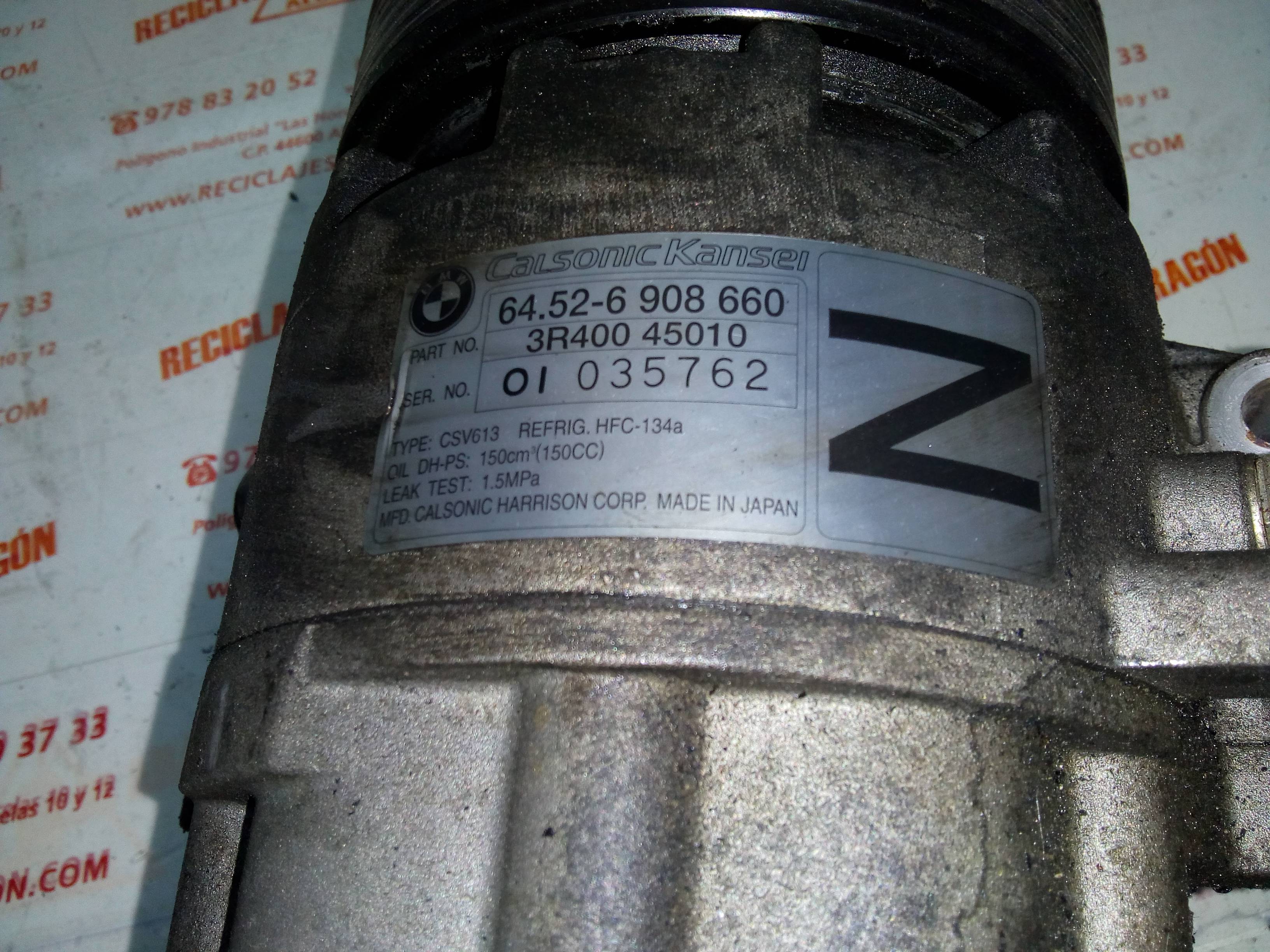 COMPRESOR AIRE ACONDICIONADO BMW 3 N42B18A