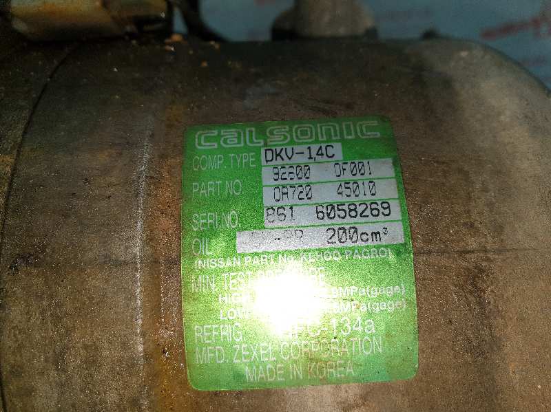COMPRESOR AIRE ACONDICIONADO NISSAN TERRANO TD27TI