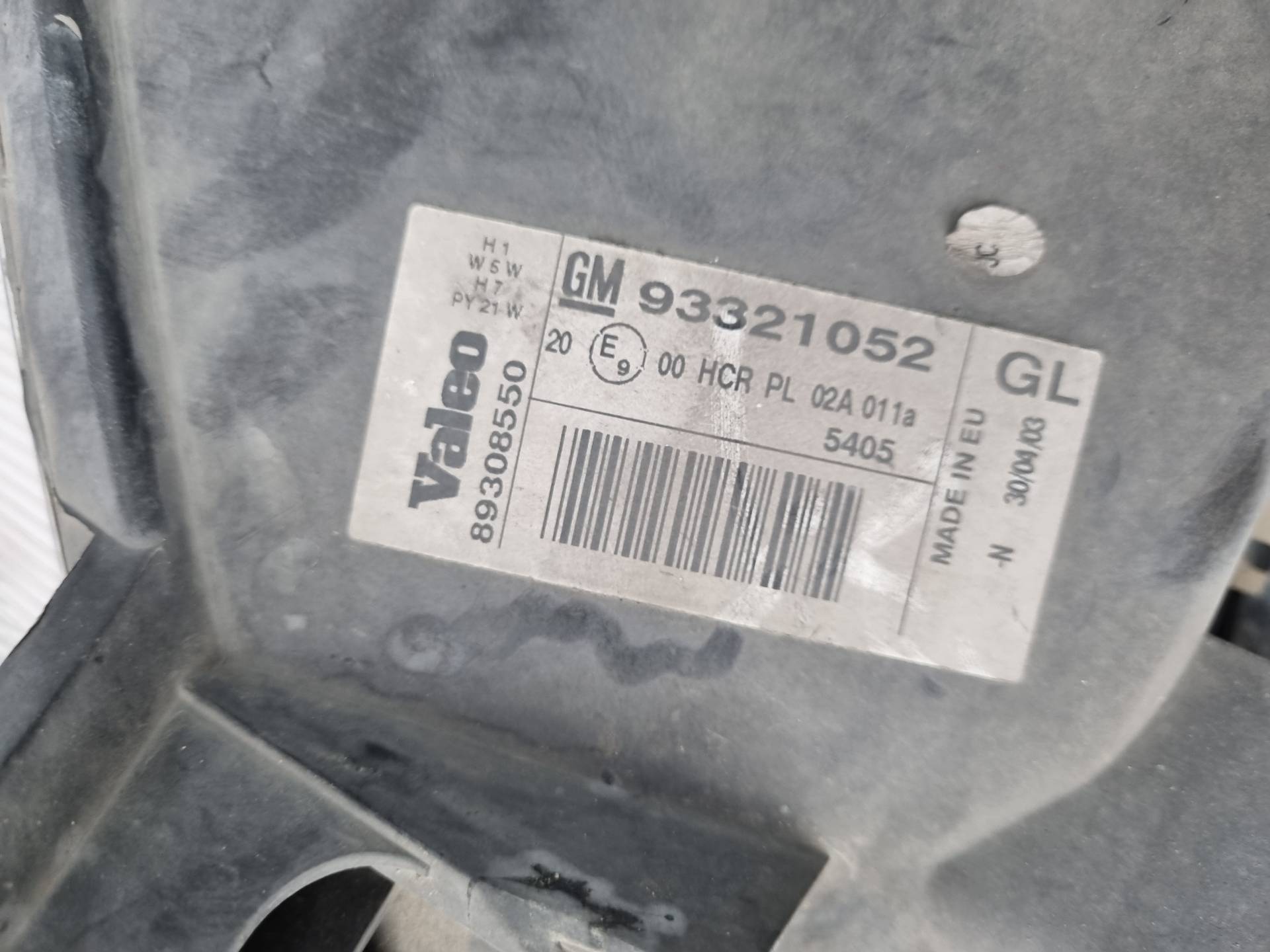 FARO IZQUIERDO OPEL MERIVA Z16XE