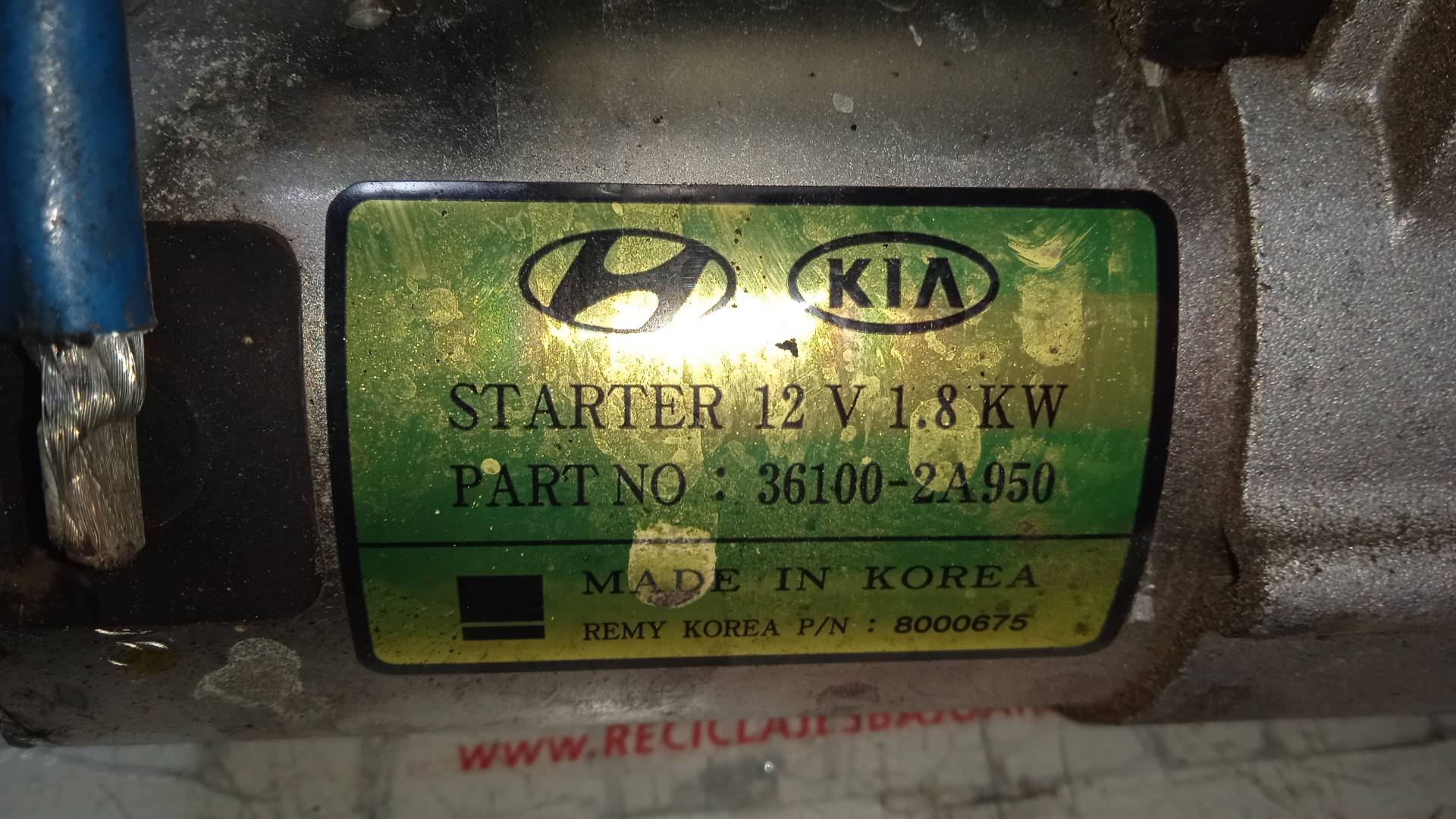 MOTOR ARRANQUE HYUNDAI I40 D4FD