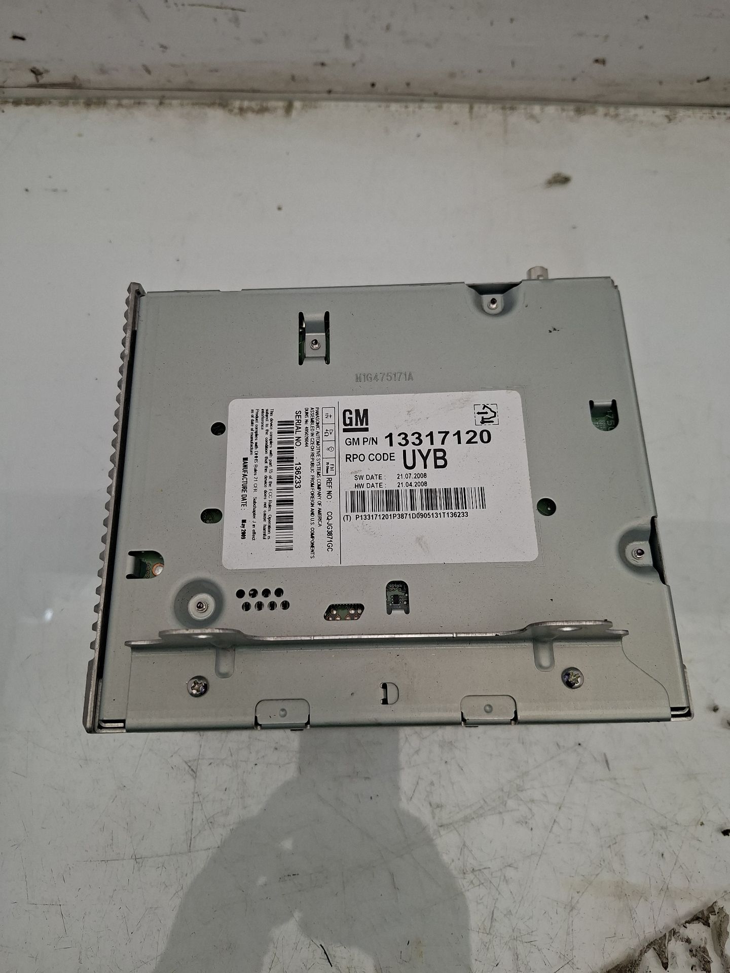 SISTEMA AUDIO / RADIO CD OPEL INSIGNIA 
