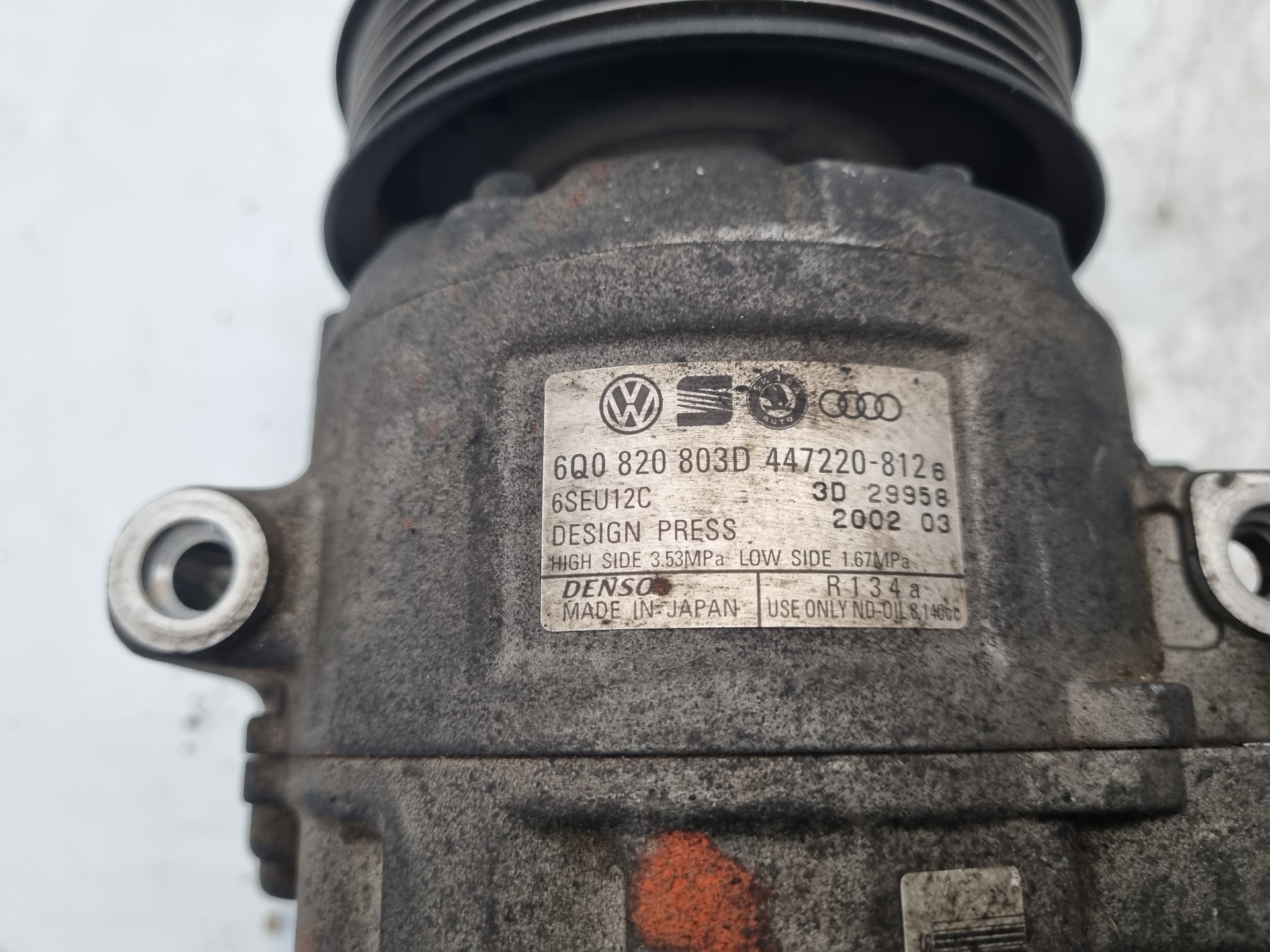 COMPRESOR AIRE ACONDICIONADO SEAT IBIZA ASY