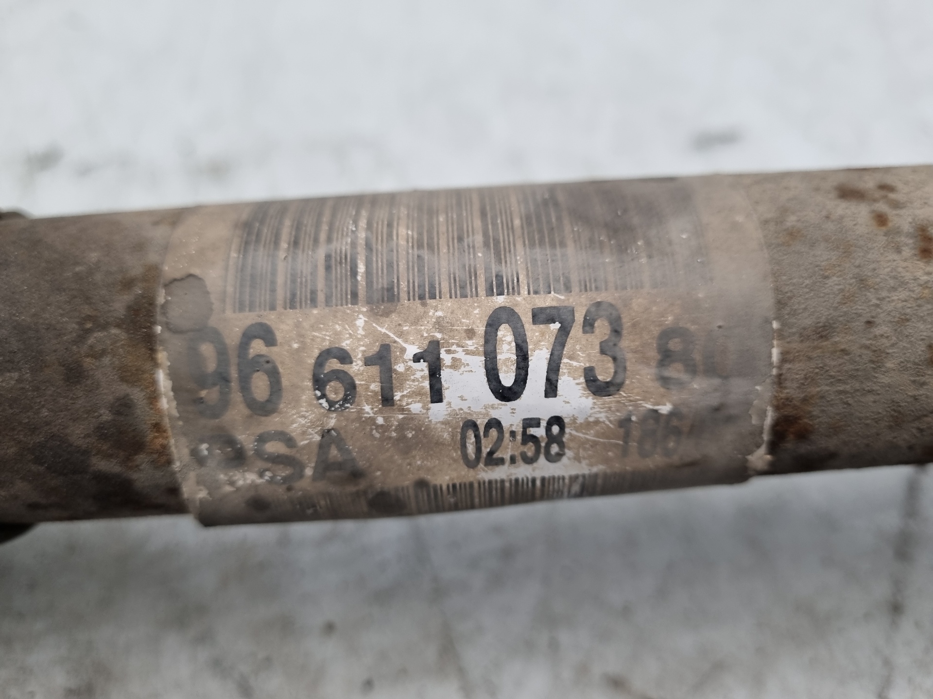 TRANSMISION DELANTERA IZQUIERDA PEUGEOT 308 9HZ