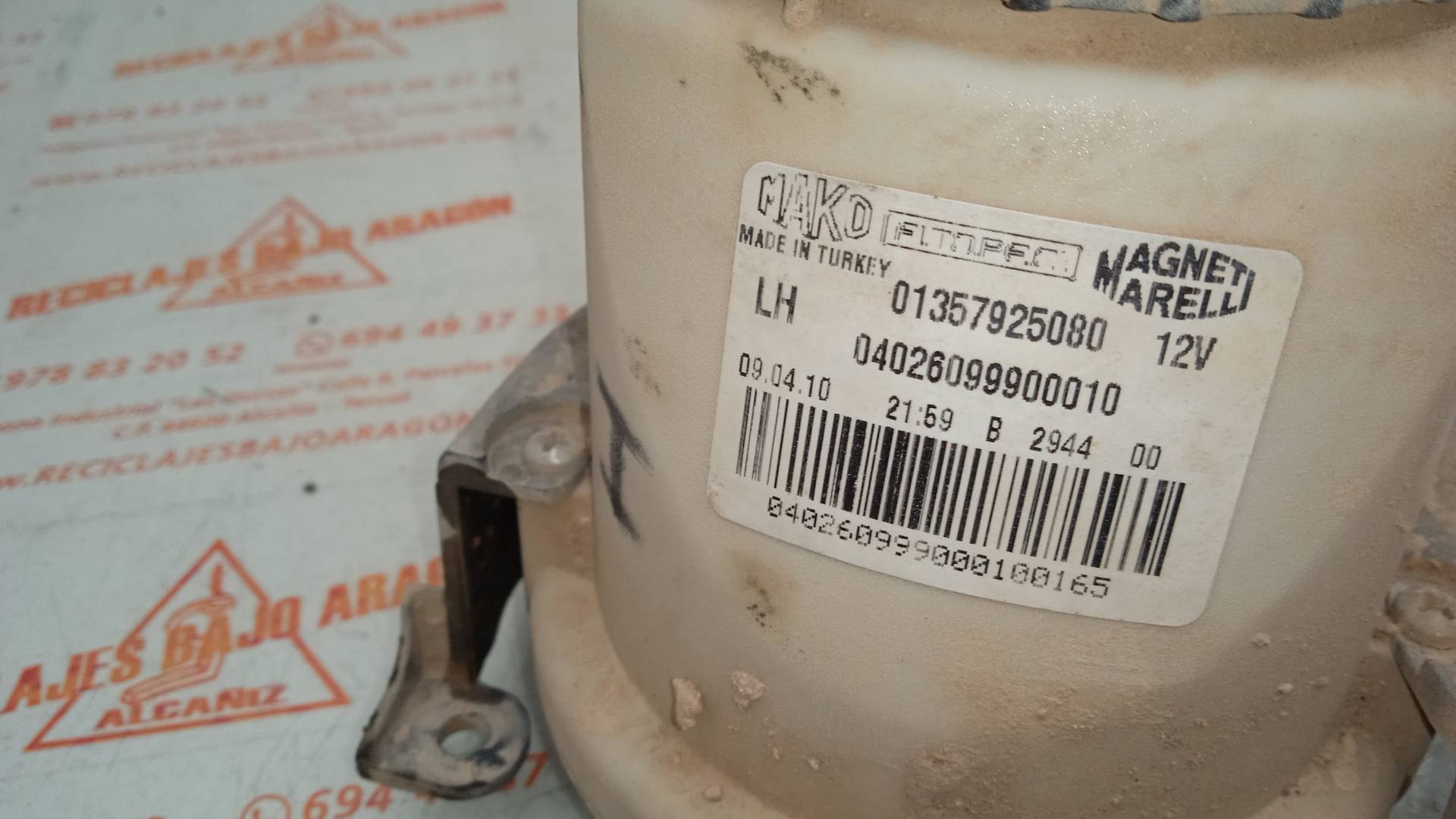 FARO ANTINIEBLA IZQUIERDO FIAT FIORINO 199A2000