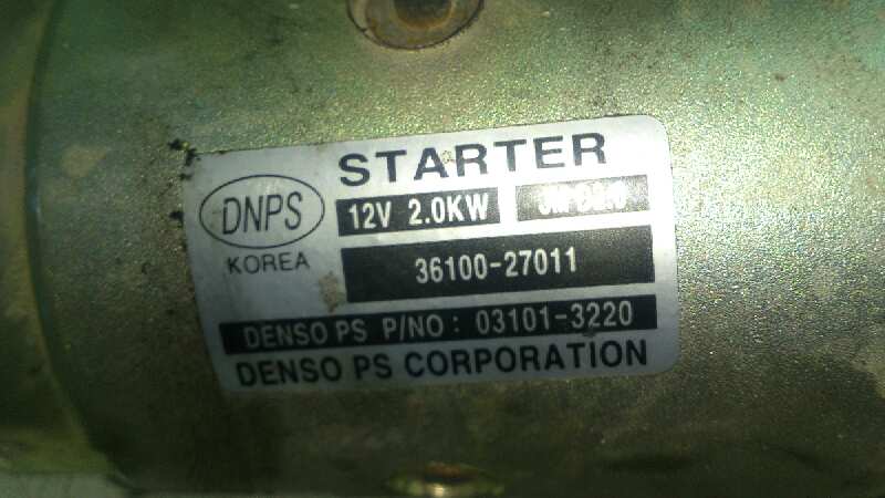 MOTOR ARRANQUE HYUNDAI SANTA D4EA