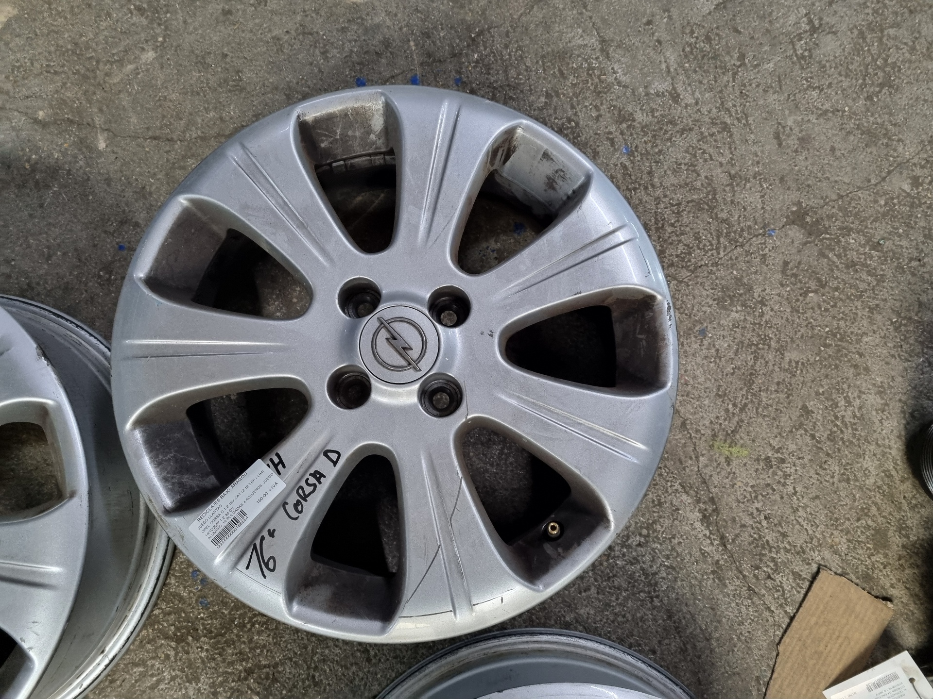 JUEGO LLANTAS OPEL CORSA Z12XEP