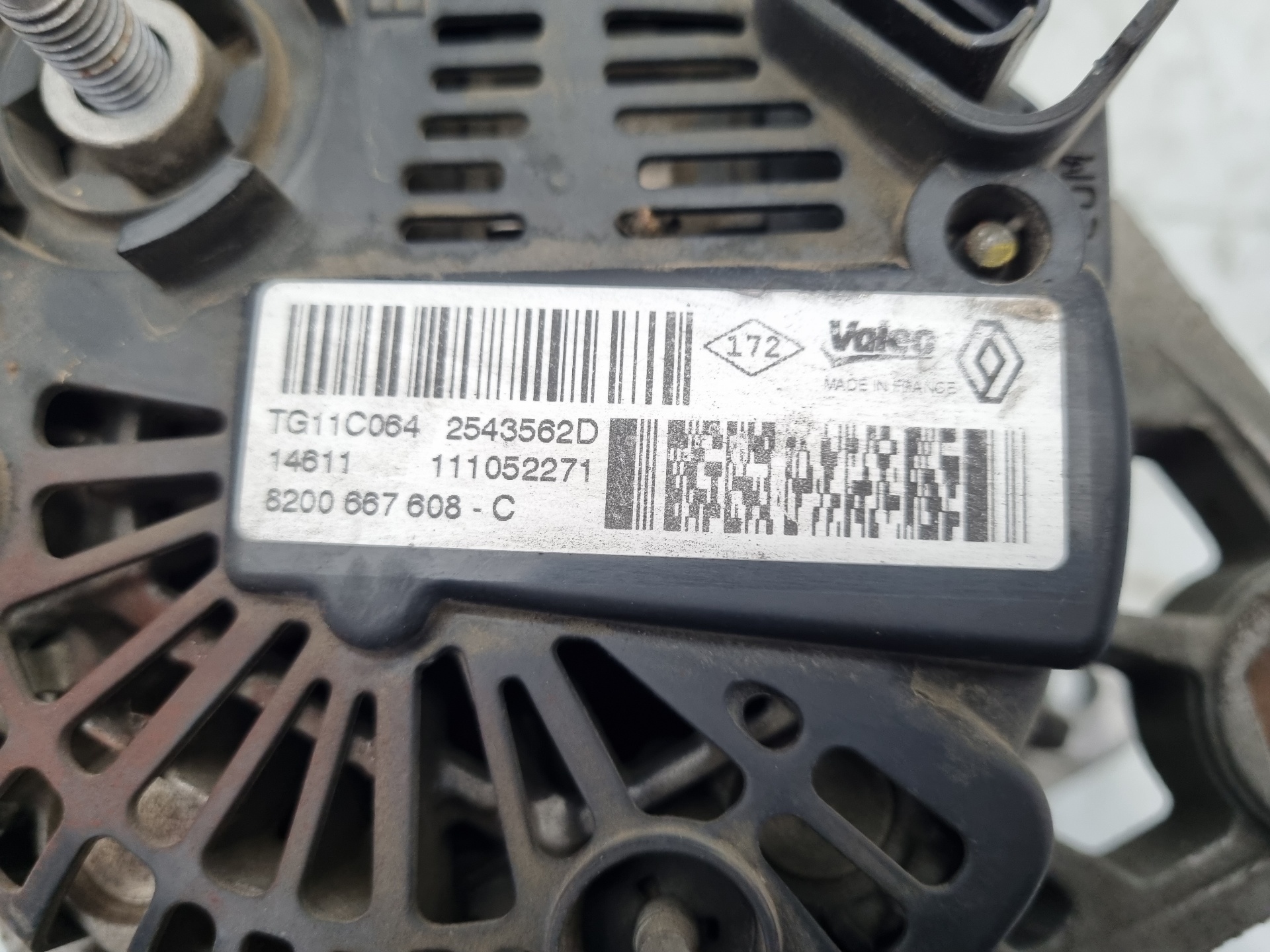 ALTERNADOR DACIA SANDERO K9K E8