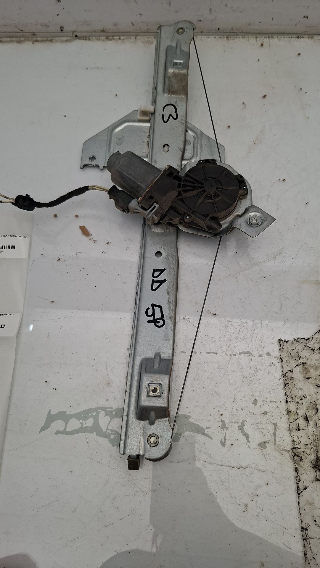 ELEVALUNAS DELANTERO DERECHO CITROEN C3 