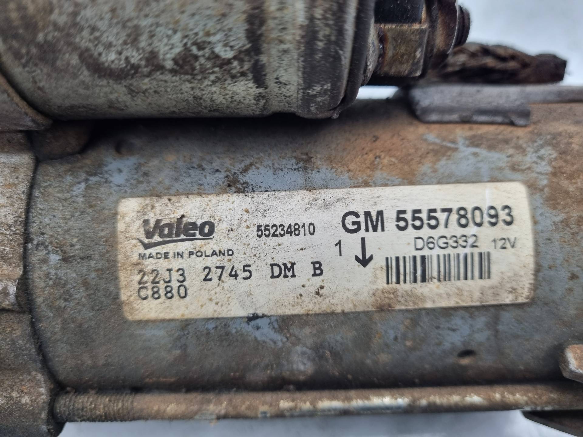 MOTOR ARRANQUE OPEL CORSA A13DTC