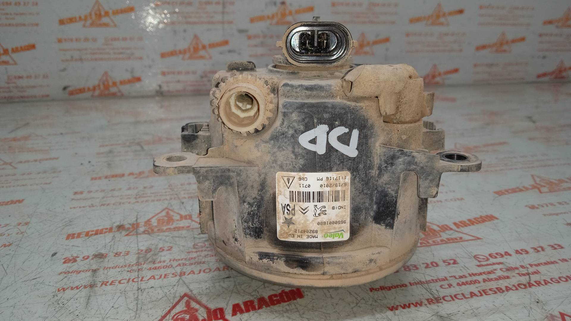 FARO ANTINIEBLA DERECHO CITROEN C4 BERLINA 9HX