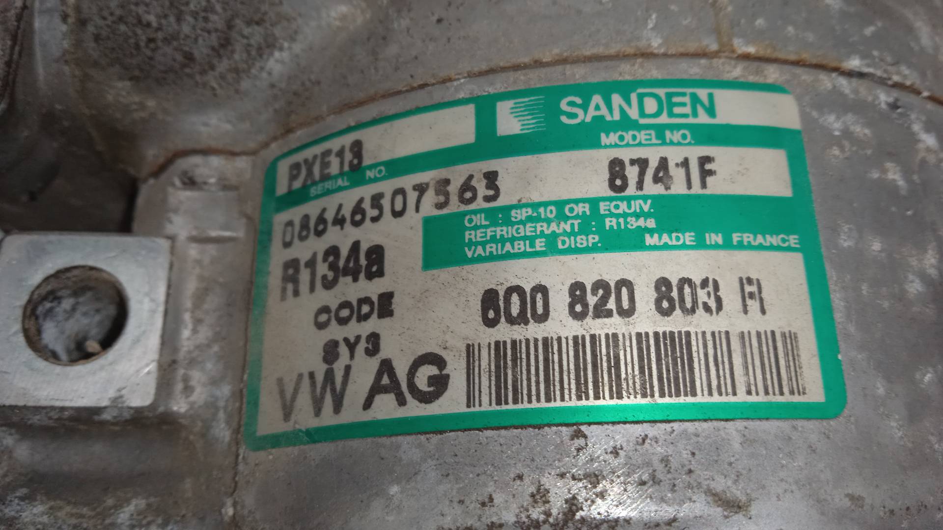 COMPRESOR AIRE ACONDICIONADO VOLKSWAGEN POLO BKY