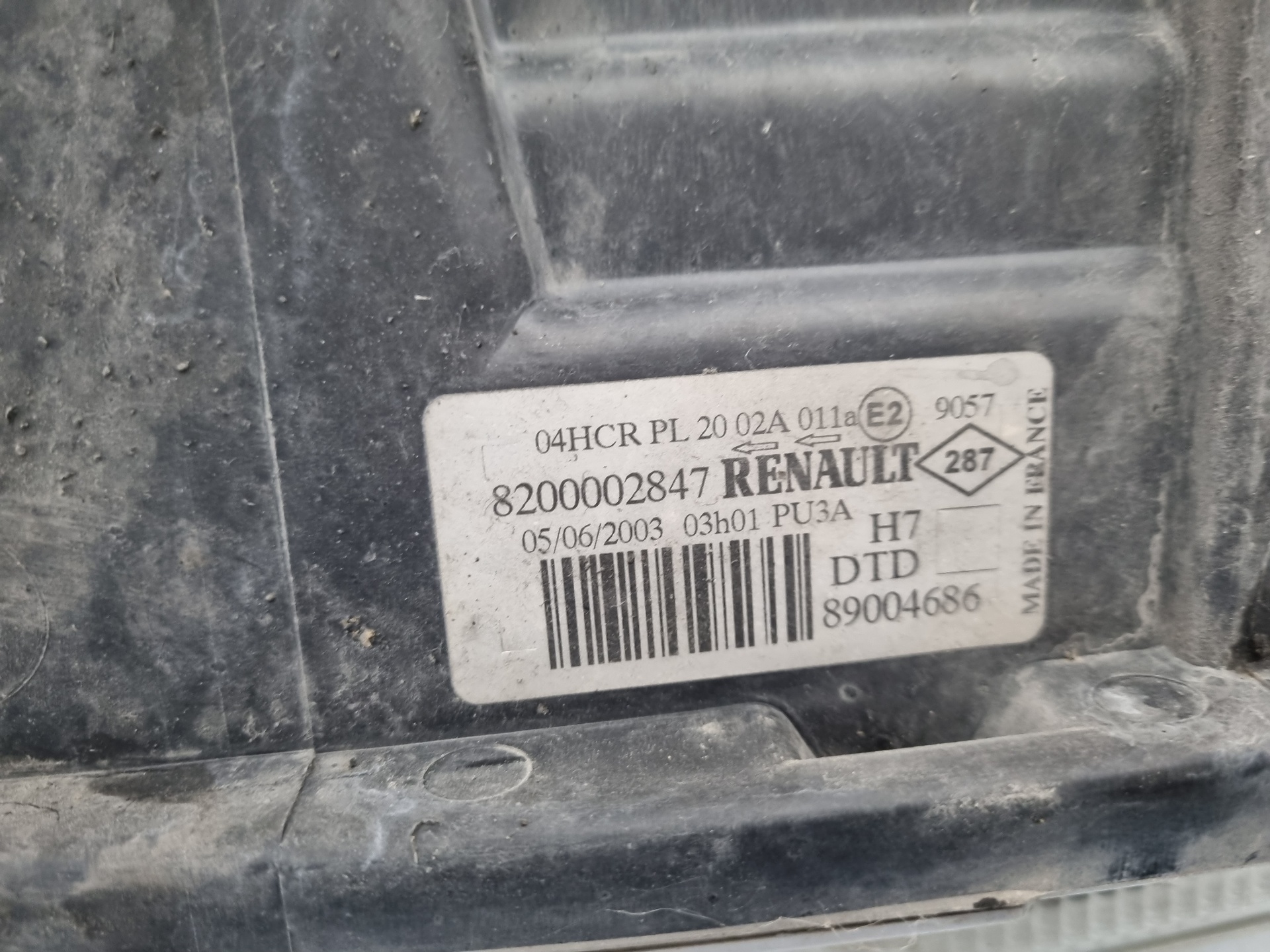 FARO DERECHO RENAULT LAGUNA G9T D7