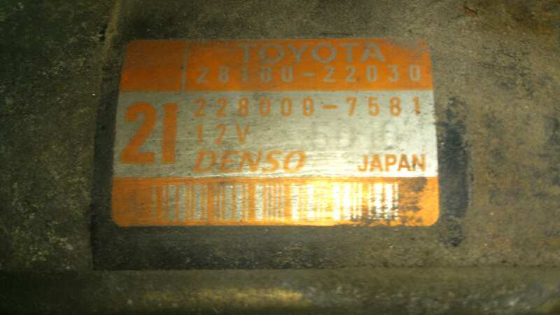 MOTOR ARRANQUE TOYOTA COROLLA 1ZZFE