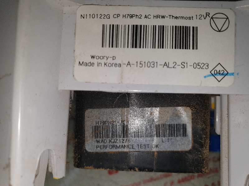 MANDO CALEFACCION / AIRE ACONDICIONADO DACIA DUSTE K9K G6