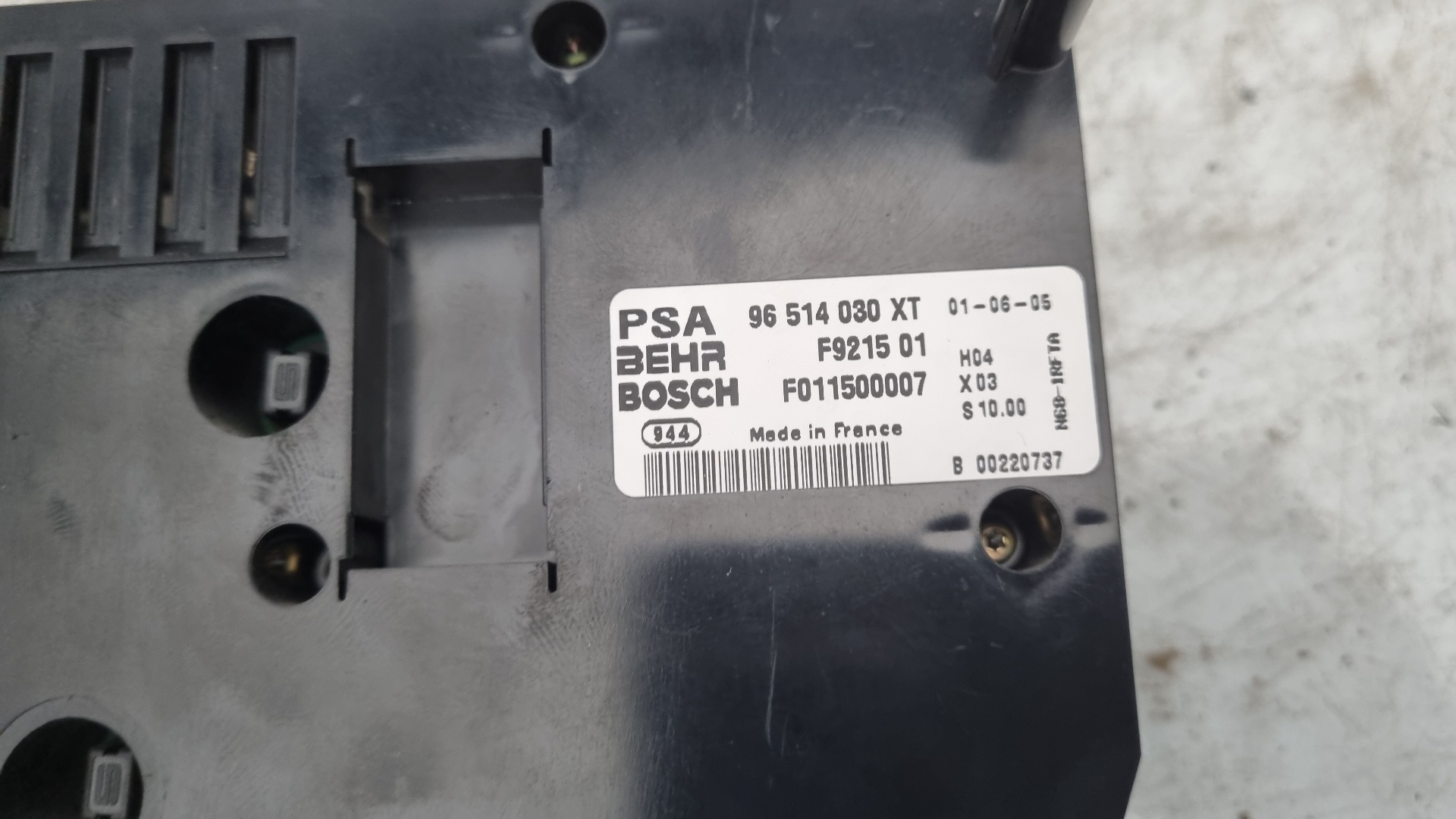 MANDO CLIMATIZADOR CITROEN XSARA RHY