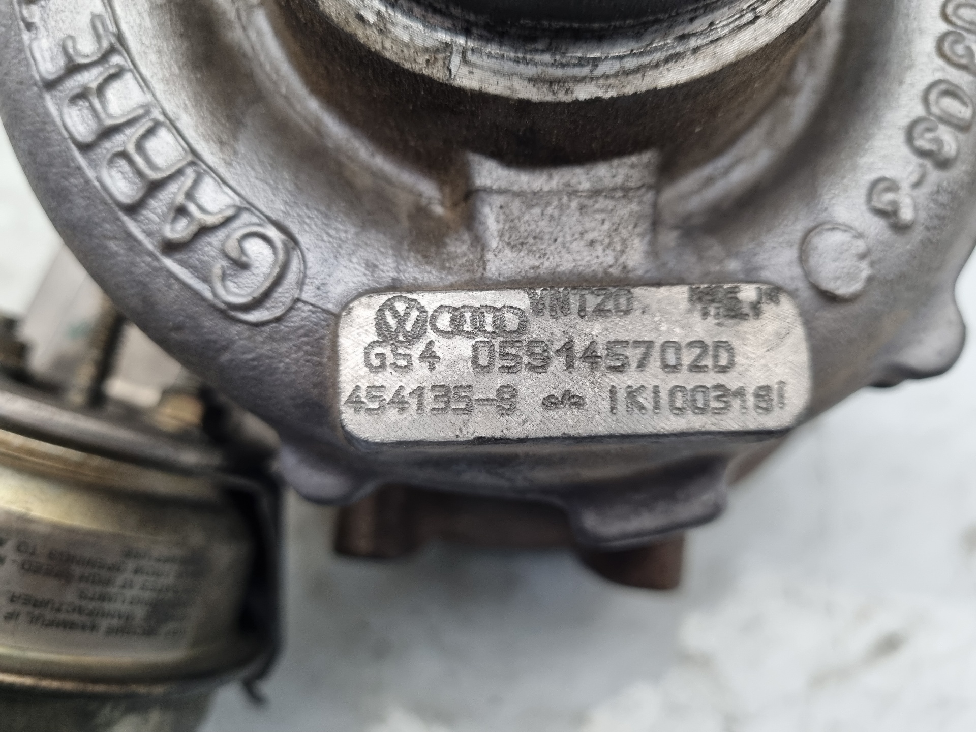 TURBOCOMPRESOR AUDI A6 AFB