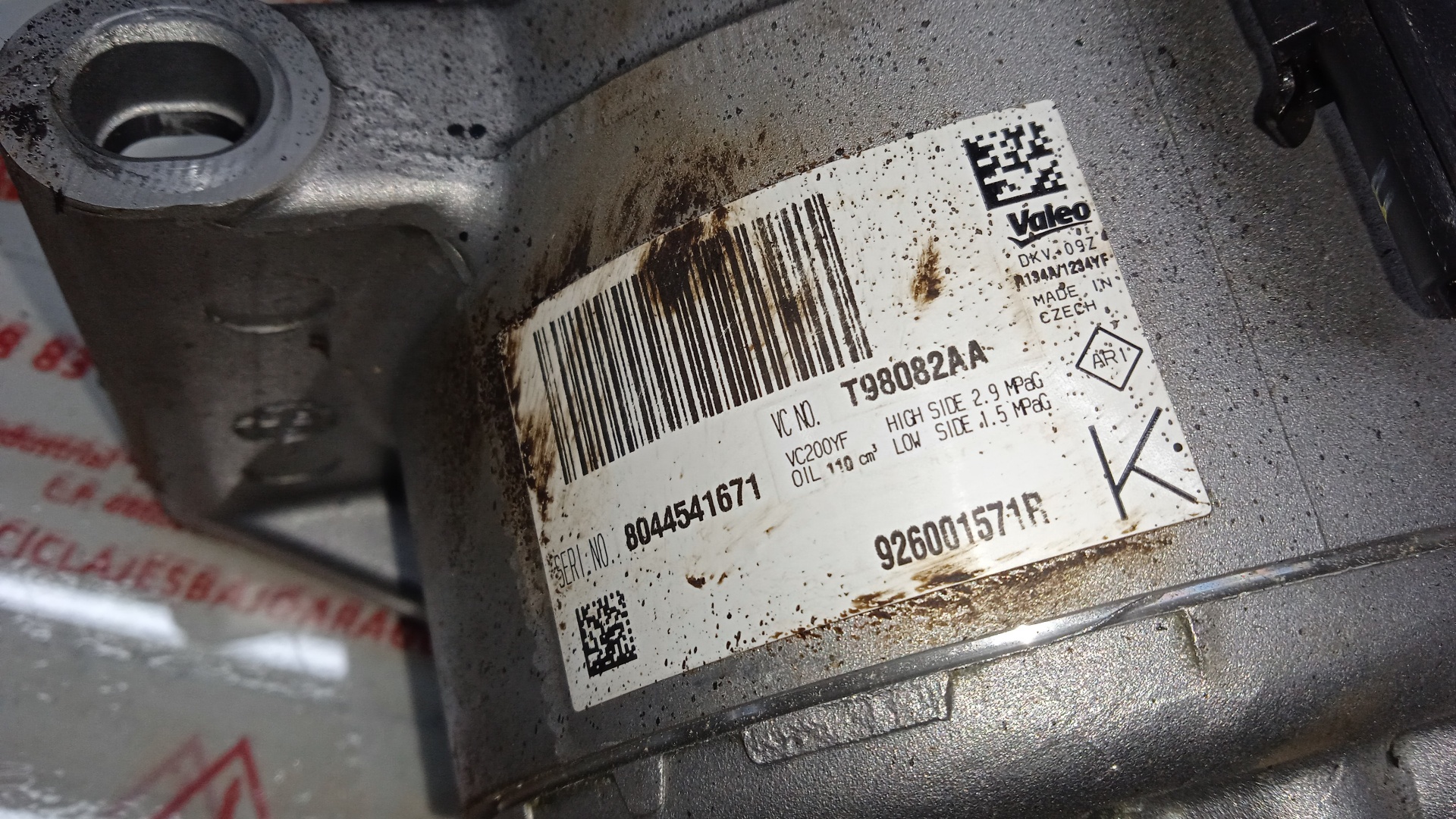 COMPRESOR AIRE ACONDICIONADO DACIA DUSTER 