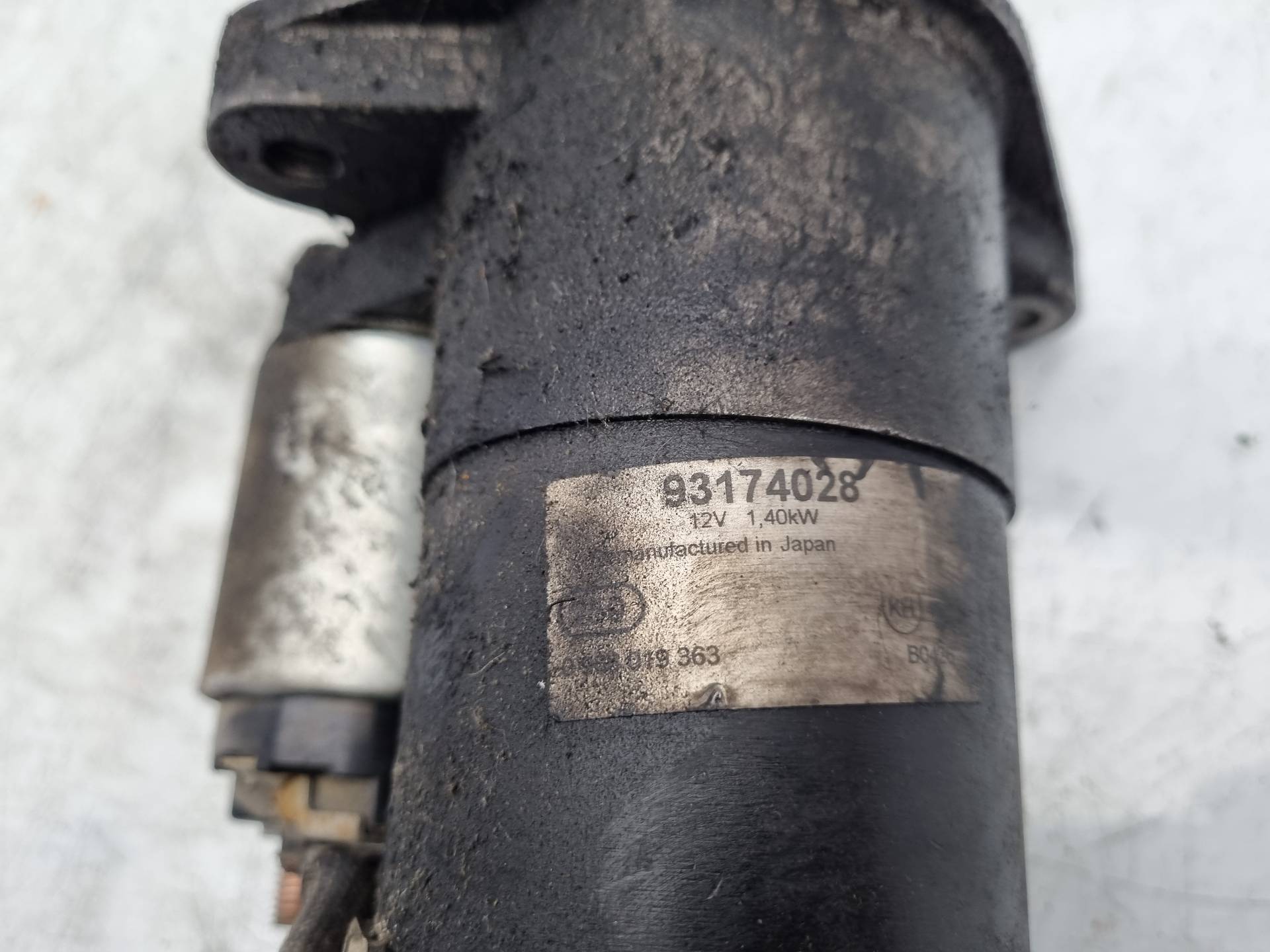 MOTOR ARRANQUE OPEL MERIVA Z17DTH