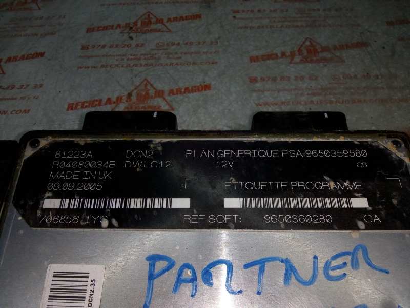 CENTRALITA MOTOR UCE PEUGEOT PARTNER WJY