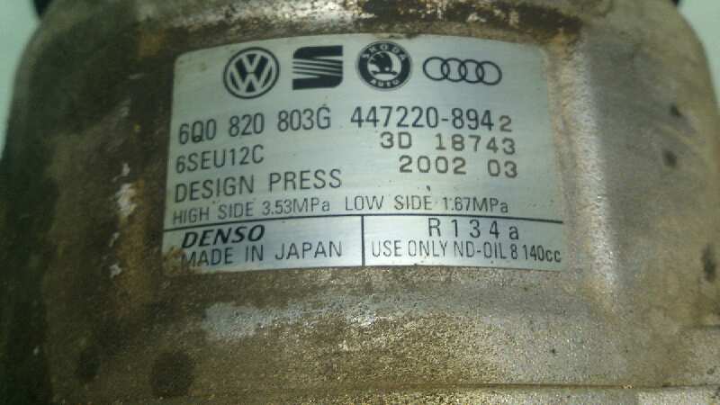 COMPRESOR AIRE ACONDICIONADO VOLKSWAGEN POLO AZQ