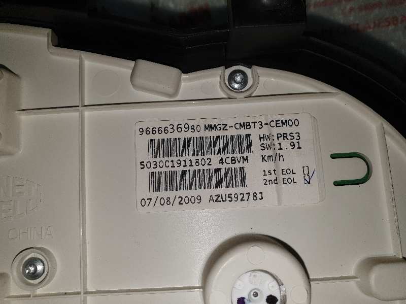 CUADRO INSTRUMENTOS PEUGEOT 206+ KFW