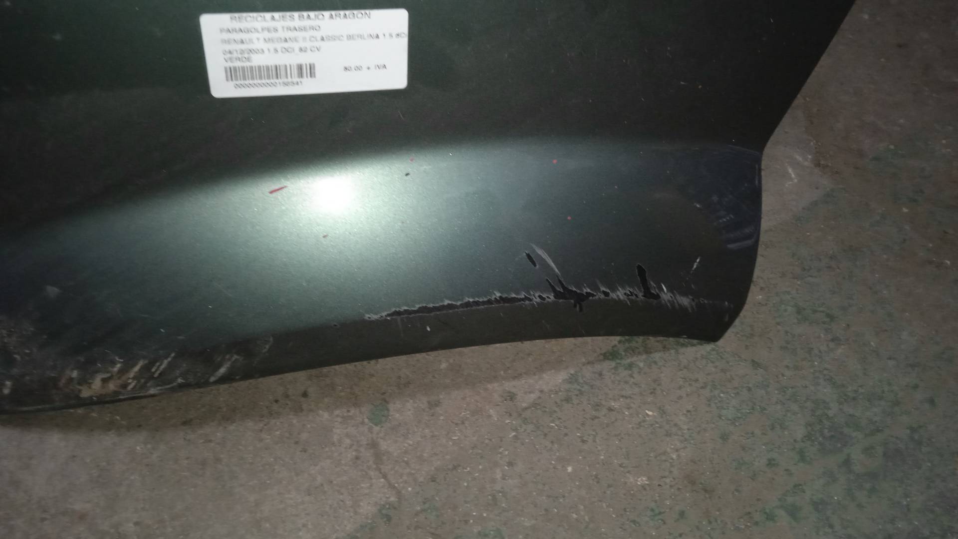 PARAGOLPES TRASERO RENAULT MEGANE K9K D7