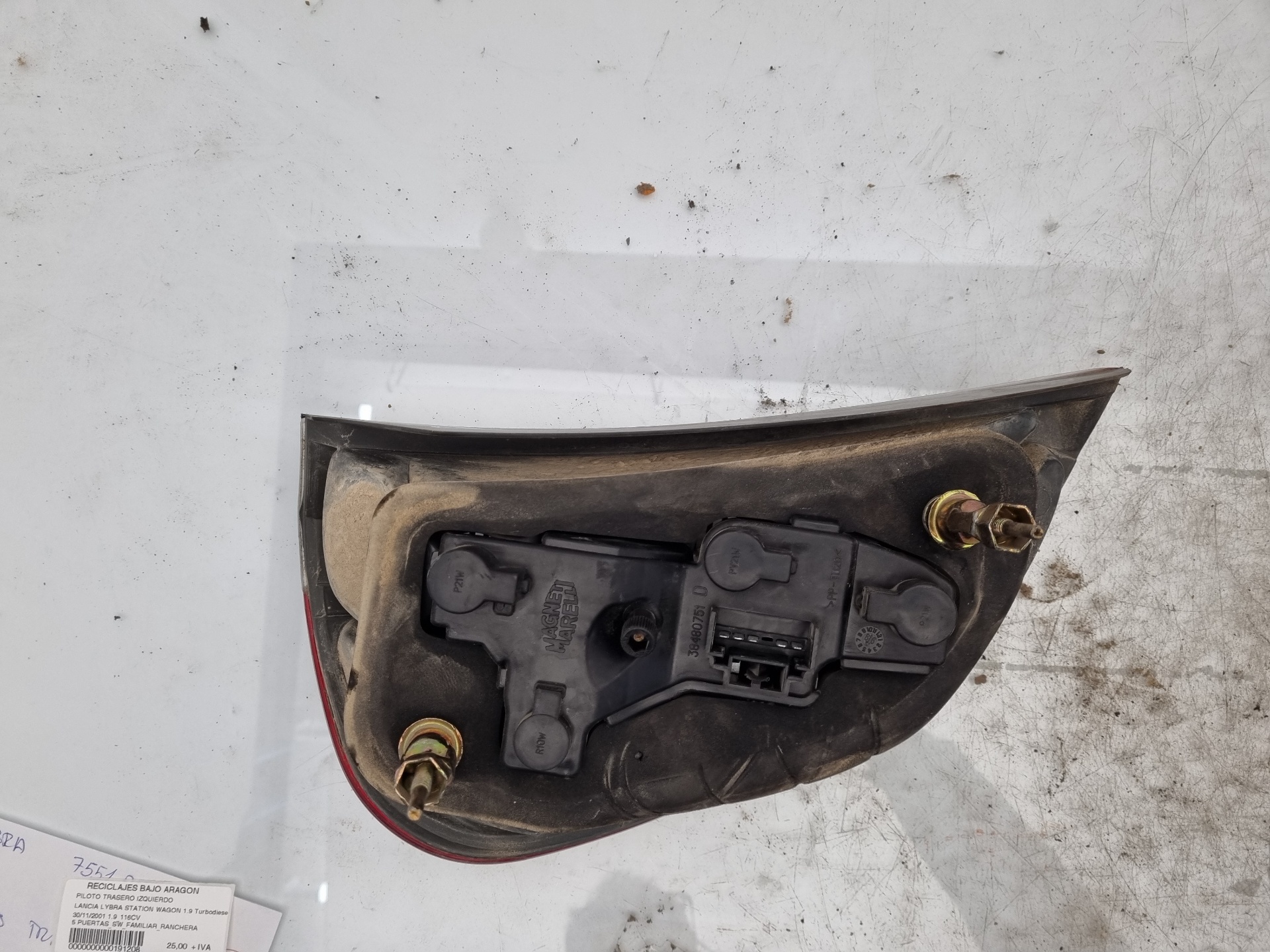 PILOTO TRASERO DERECHO LANCIA LYBRA 937A2000