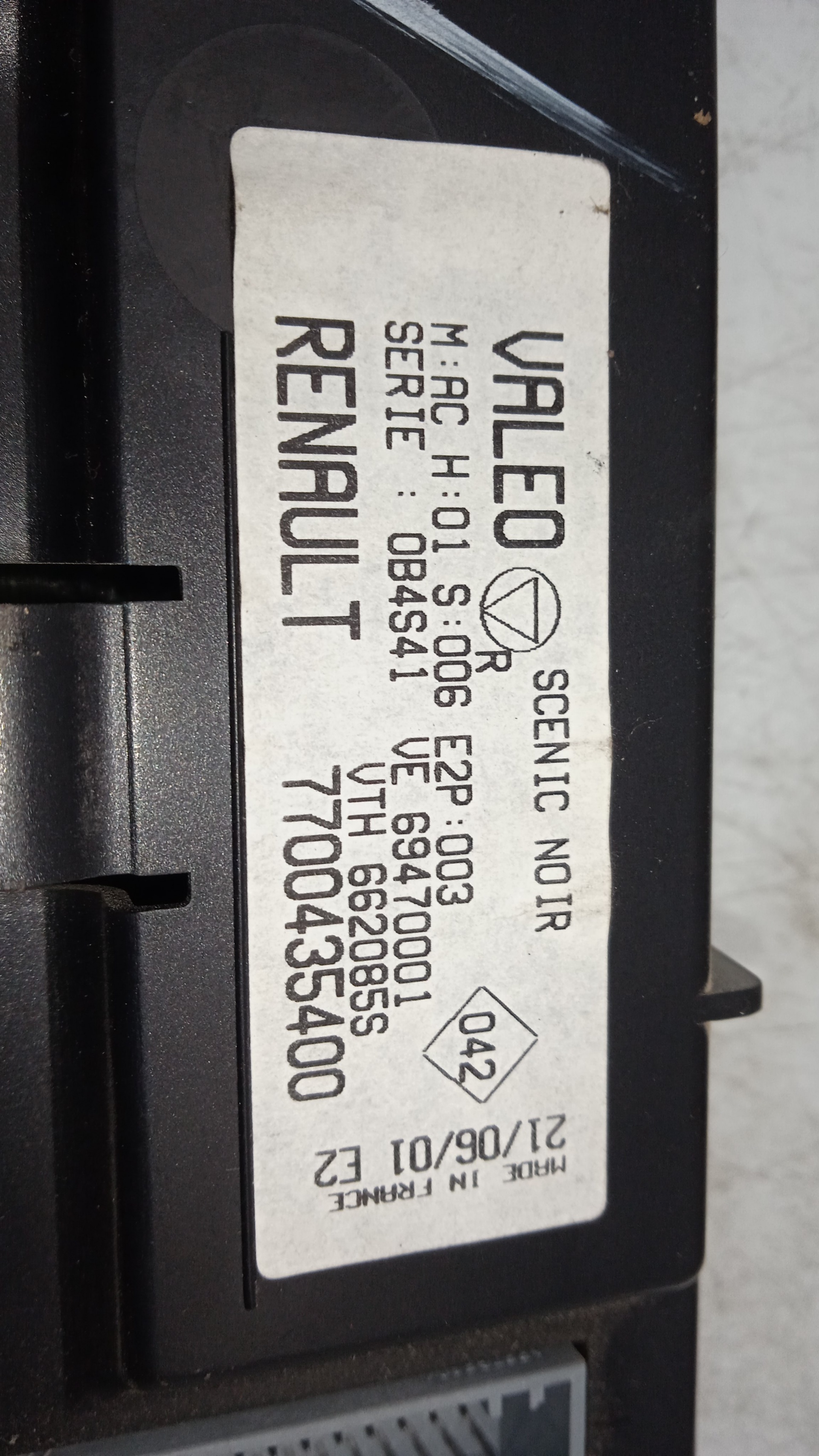 MANDO CLIMATIZADOR RENAULT SC?NIC F9Q K7