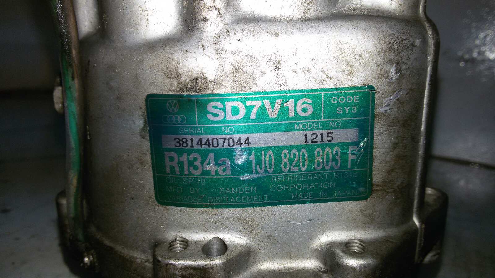 COMPRESOR AIRE ACONDICIONADO SEAT IBIZA ALH