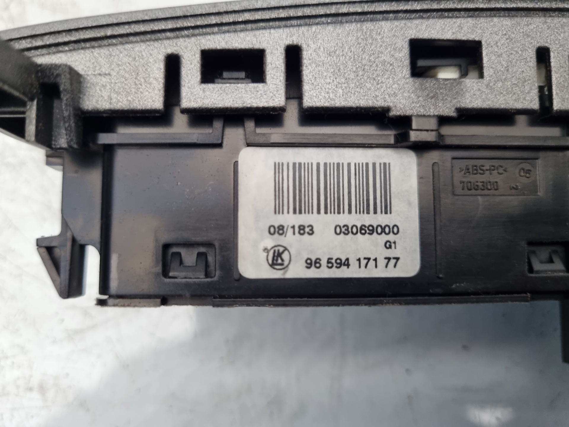 WARNING PEUGEOT 308 9HZ