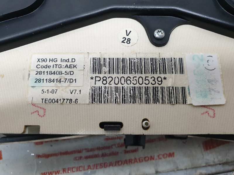 CUADRO INSTRUMENTOS DACIA LOGAN K7J A7