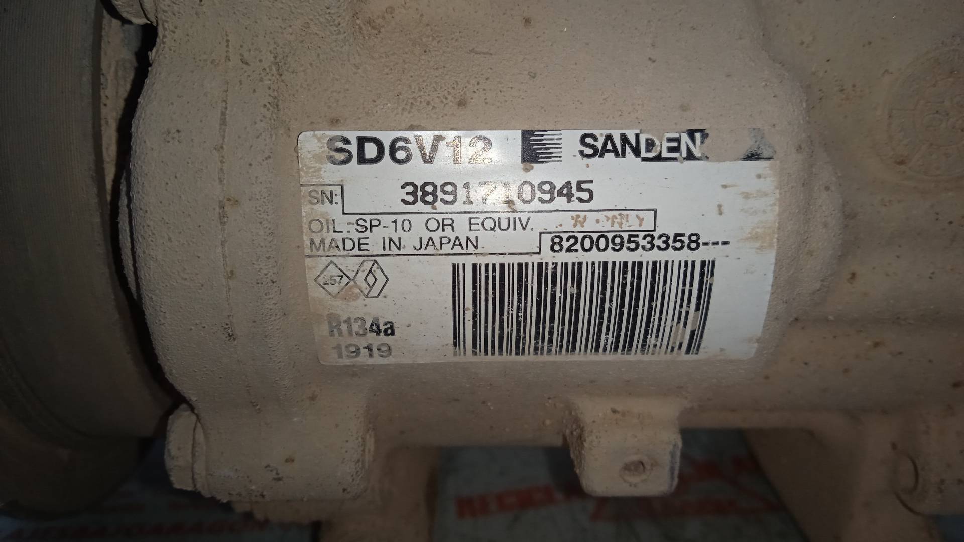 COMPRESOR AIRE ACONDICIONADO RENAULT CLIO K9K 17