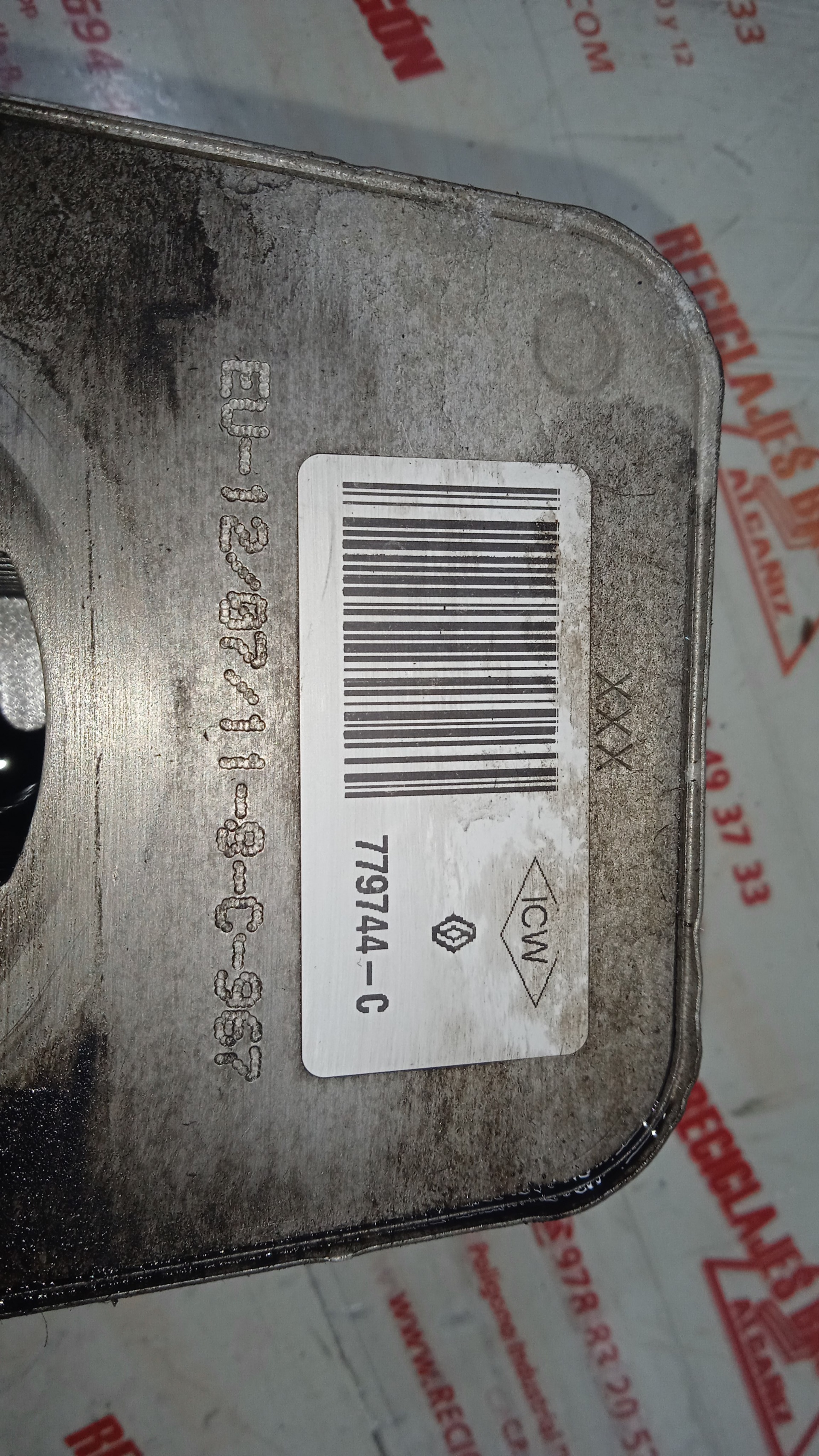 ENFRIADOR ACEITE MOTOR DACIA SANDERO K9K892