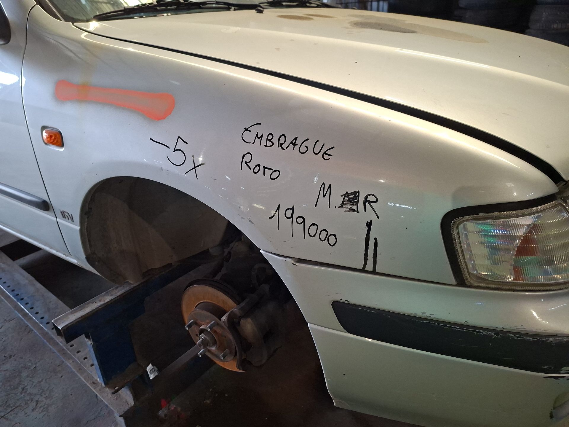 ALETA DELANTERA DERECHA NISSAN PRIMERA 