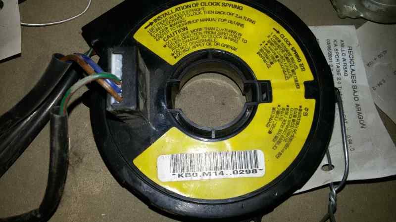 ANILLO AIRBAG KIA SPORTAGE RE