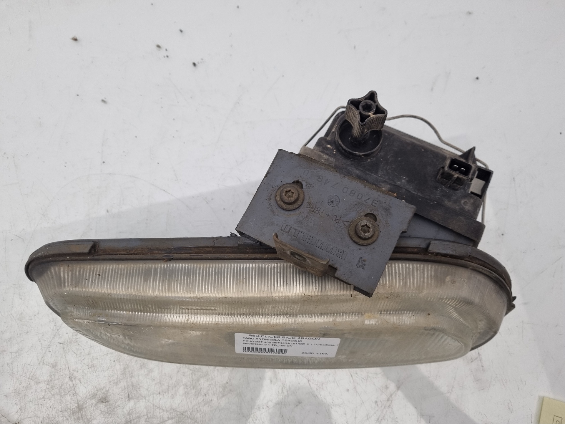 FARO ANTINIEBLA DERECHO PEUGEOT 406 