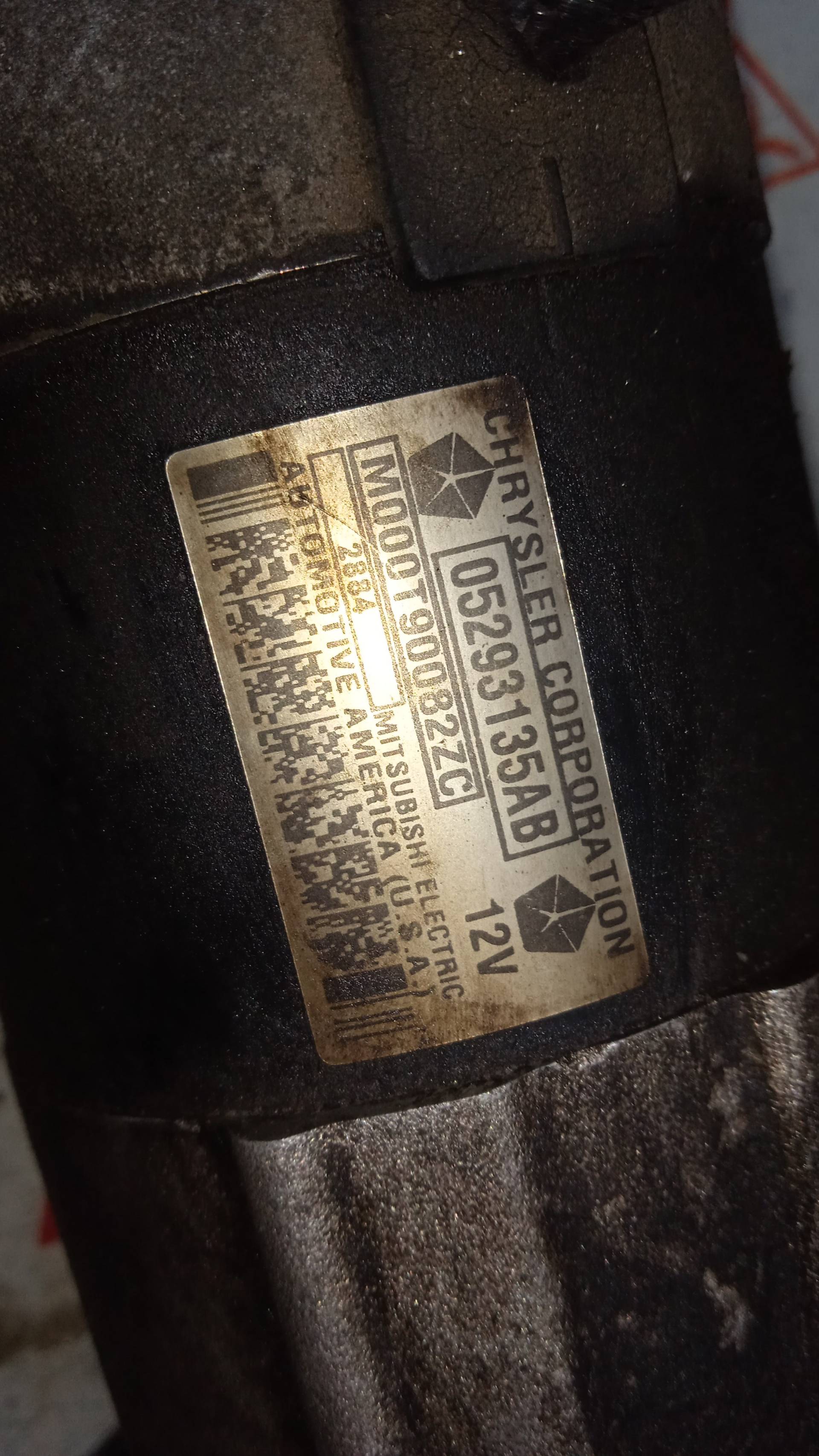 MOTOR ARRANQUE CHRYSLER PT G 1.6L ON